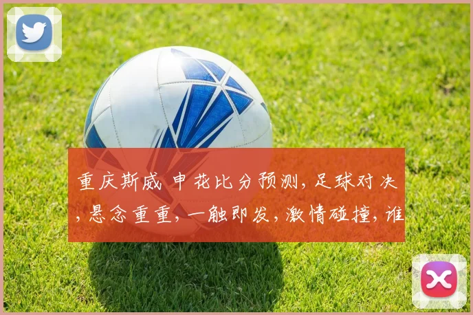 重庆斯威 申花比分预测,足球对决,悬念重重,一触即发,激情碰撞,谁能问鼎